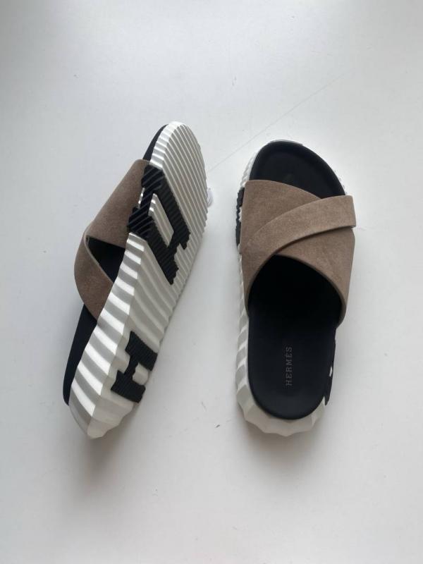 Hermes Infra Sandal Mens Brown Premium