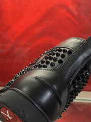 Christian Louboutin High Leather Sneaker Black Premium