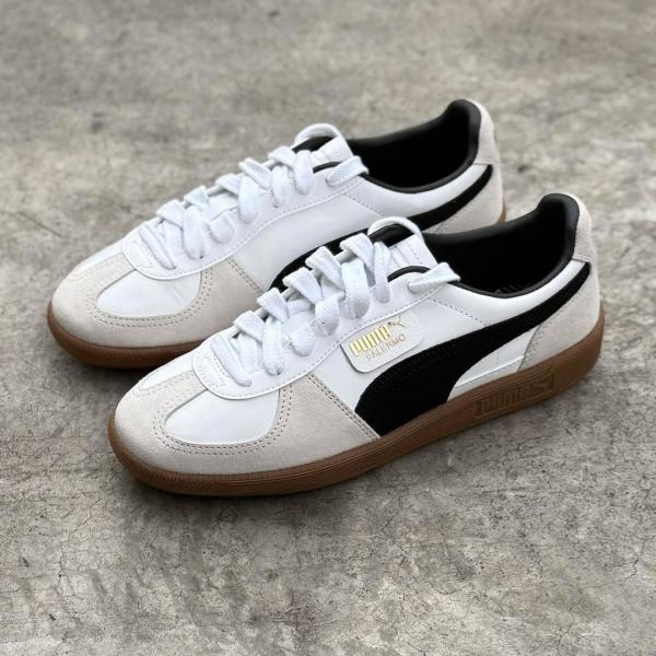 WMN Puma Palermo Leather White Vapor Grey Gum For Her