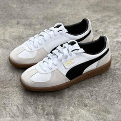 WMN Puma Palermo Leather White Vapor Grey Gum For Her