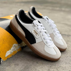 WMN Puma Palermo Leather White Vapor Grey Gum For Her
