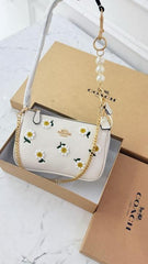 Coach Nolita 19 Daisy Sling Bag With Box Dust Bag Sling Chain