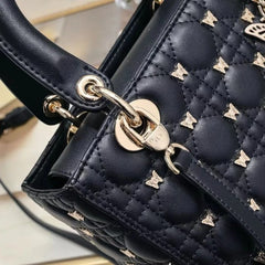 Dior Lady My ABC Cannage Butterfly Premium Quality With OG Box & Dus Bag (Black 711)