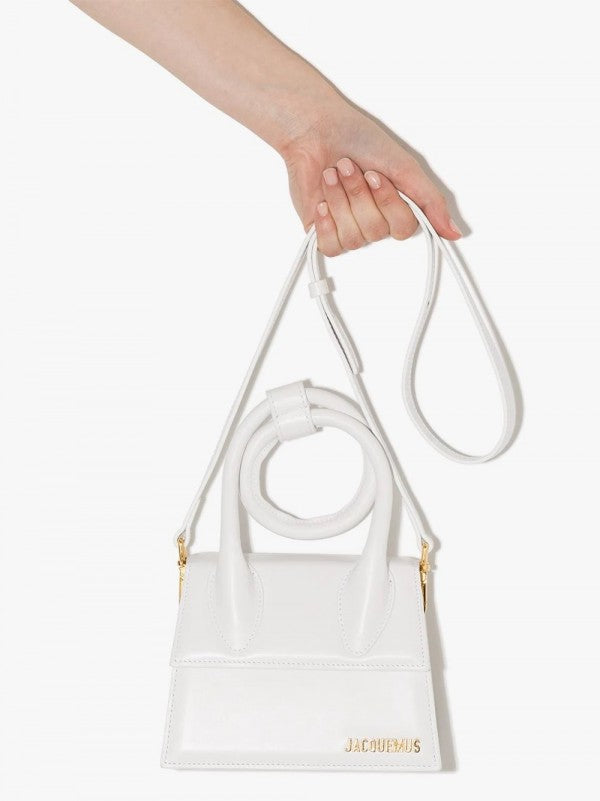 Jacquemus Le Chiquito Noeud Bag With OG Box Dust Bag & Extra Sling Belt (Ja02 - White)