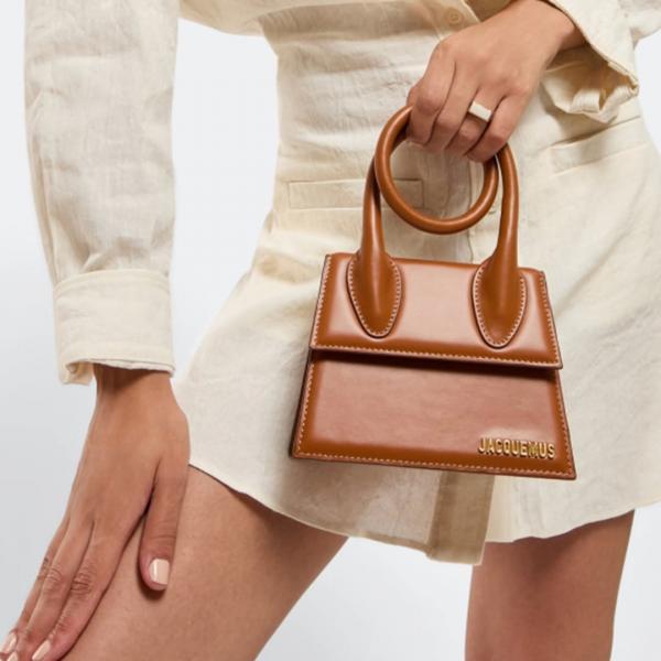 Jacquemus Le Chiquito Noeud Bag With OG Box Dust Bag & Extra Sling Belt (Ja02 - Brown)