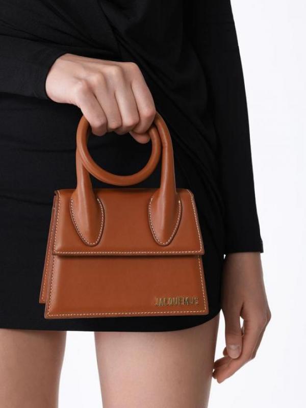 Jacquemus Le Chiquito Noeud Bag With OG Box Dust Bag & Extra Sling Belt (Ja02 - Brown)