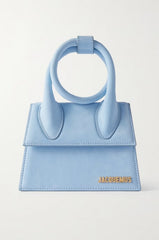 Jacquemus Le Chiquito Noeud Bag With OG Box Dust Bag & Extra Sling Belt (Ja02 - Blue)