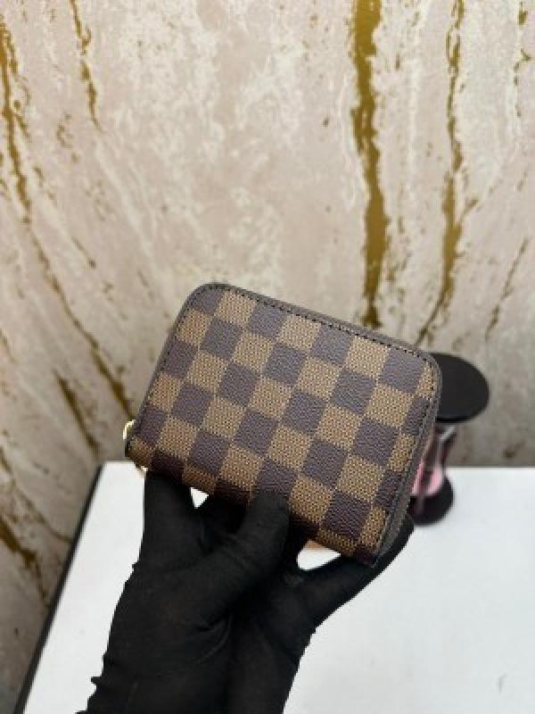 LOUIS VUITTON PREMIUM WALLET WITH BOX 88001 (BROWN CHECKS)