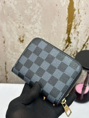 LOUIS VUITTON PREMIUM WALLET WITH BOX 88001 (BLACK CHECKS)