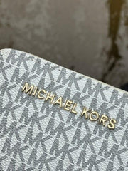 MICHAEL KORS MINI PREMIUM WALLET WITH OG BOX MK 60067   WHITE