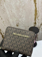 MICHAEL KORS PREMIUM LADIES WALLET WITH OG BOX (60067-COFFEE)
