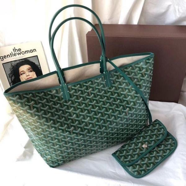 Goyard Saint Louis PM Tote Bag Green With A Detachable Pouch With Dust Cover