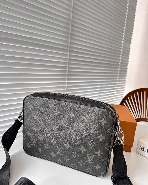 Louis Vuitton LV M45329 Virgil Abloh Trio Messenger Multi Crossbody Bag With OG Box & Dust Bag (Grey)