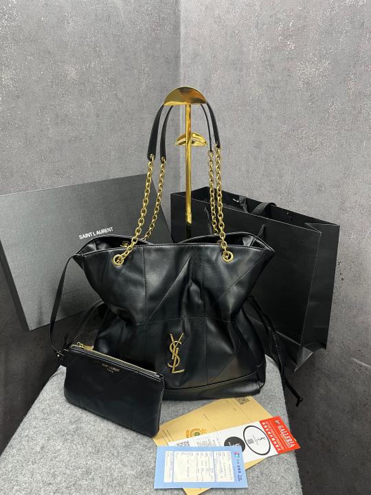 Ysl Saint Laurent Jamie 4.3 Medium Shoulder Bag Black With OG Box Dust Cover & Carry Bag 6094 Black