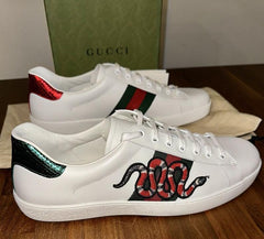 WMN Gucci Ace Embroidered Snake