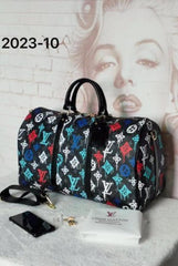 Louis Vuitton Keepall Bandoulire Duffle 50 LV Graffiti Multicolor With Dust Bag (202310)