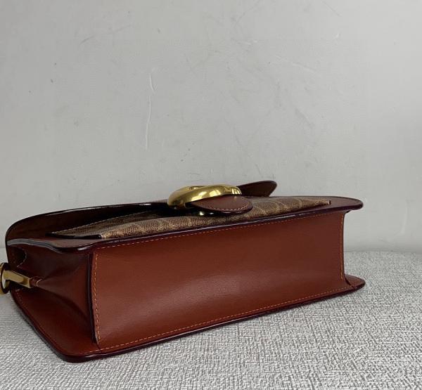 Coach Tabby 26 Apricot With OG Box & Dust Bag Brown With Monogram 8977