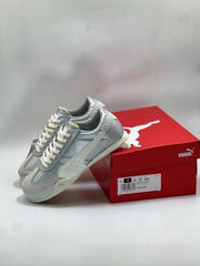 WMN Puma Bella UT Leather Womens sneaker in white and silver