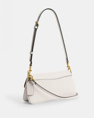 Coach Small Jet Shoulder Bag With OG Box Dust Cover & Carry Bag White C038