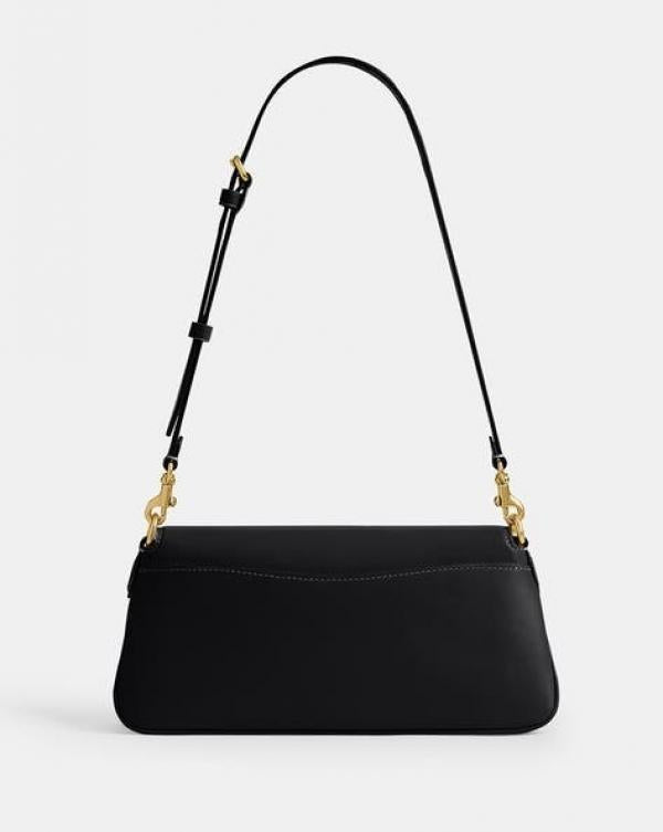 Coach Small Jet Shoulder Bag With OG Box Dust Cover & Carry Bag Black C038