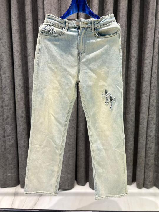 CHROME HEARTS IMPORTED STORE ARTICLE STATE WHEAT JEANS