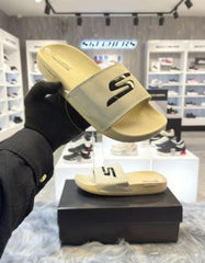 Cream SKECHERS HYPER BURST SLIDE