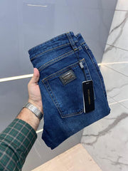 Dolce and Gabbana Light Blue Shade Premium Imported Stretchable Lycra Fabric Comfort Fit Denim 2764
