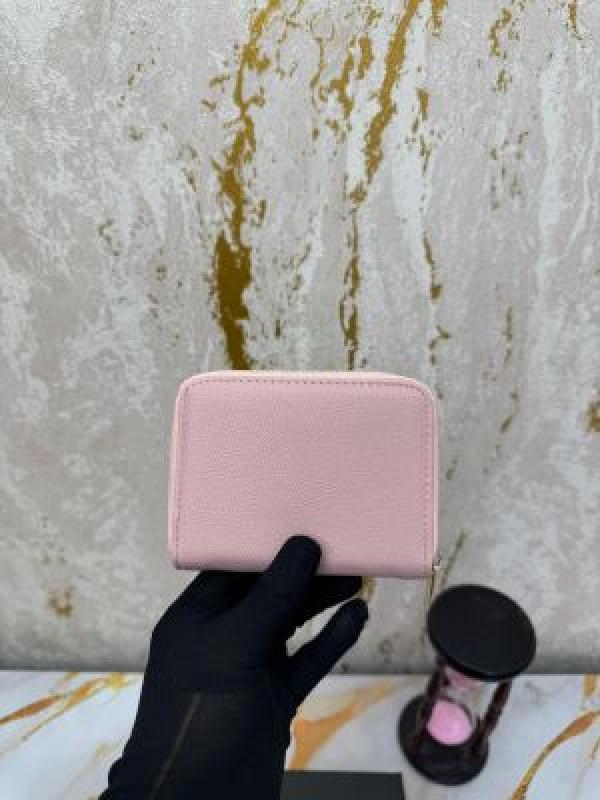 Gucci GG Soho Premium Zipper Wallet With Box And Dust Bag (Peonia Pink-6065)