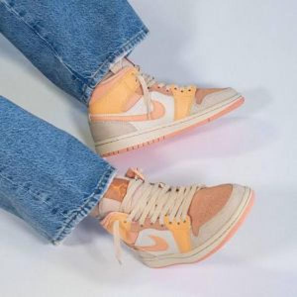 Nike Jordan 1 Mid Apricot Orange Women