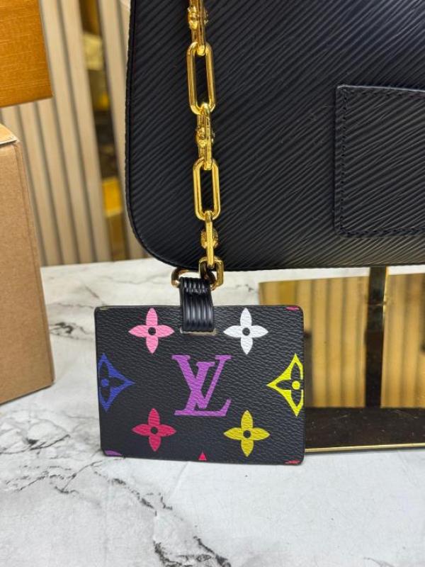 Louis Vuitton Epi Marellini Shoulder Bag With Double OG Box And Dust Bag Including Carry Bag (Black)