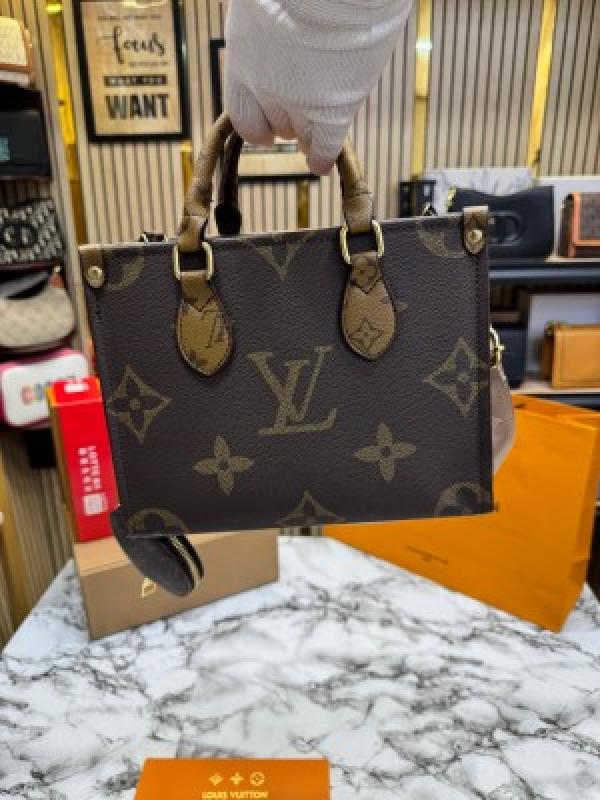 Louis Vuitton Onthego Pm With Double OG Box And Dust Bag Including Carry Bag (Brown)