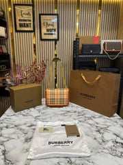Burberry TB Monogram Quilted Shoulder Bag With Box And Dust Bag