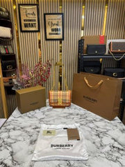 Burberry TB Monogram Quilted Shoulder Bag With Box And Dust Bag