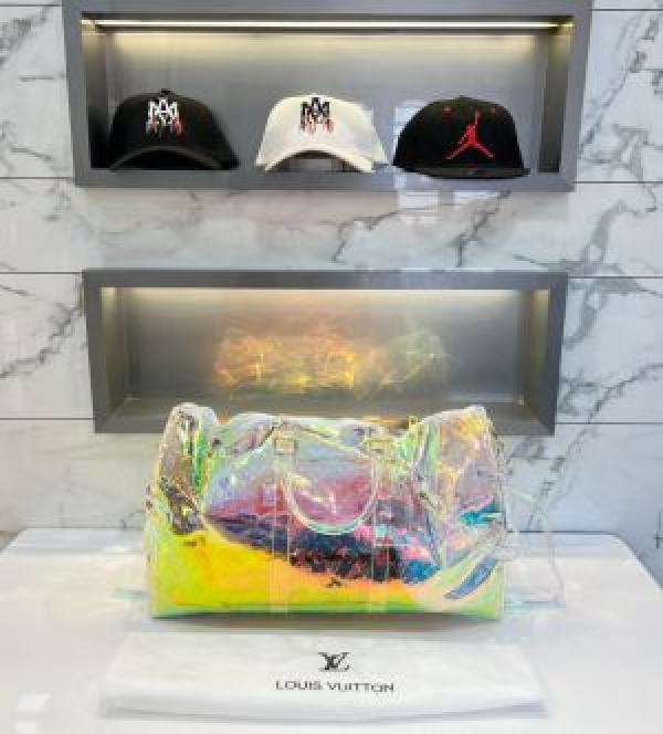 Louis Vuitton Monogram Transparent Premium Travel Duffel  Bag 5804