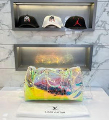 Louis Vuitton Monogram Transparent Premium Travel Duffel  Bag 5804