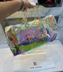 Louis Vuitton Monogram Transparent Premium Travel Duffel  Bag 5804