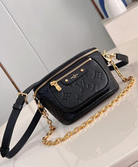 Louis Vuitton Mini Bumbag Monogram Empreinte Embossed Black With OG Box & Dust Bag M82208