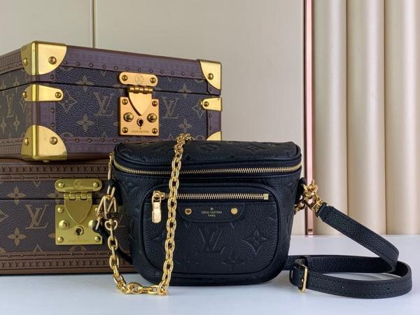 Louis Vuitton Mini Bumbag Monogram Empreinte Embossed Black With OG Box & Dust Bag M82208
