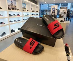 Red SKECHERS HYPER BURST SLIDE