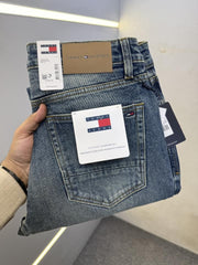 TOMMY HILFIGER GREENISH SHADE STRAIGHT FIT DENIM LENGHT 41