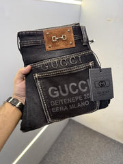 GUCCI PREMIUM BLACK DENIM JEANS