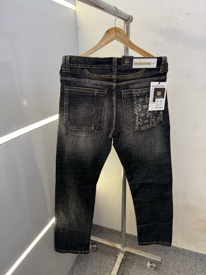 D&G PREMIUM GREY DENIM JEANS STRAIGHT FIT LENGHT 41
