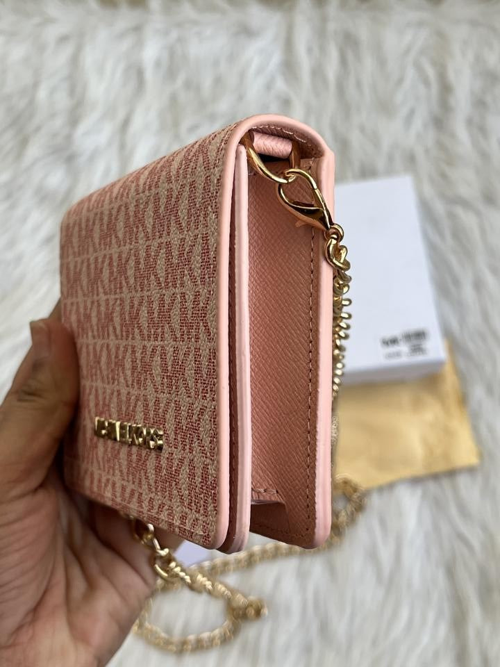 Michael Kors 113 Chain Wallet With Original Box Dust Cover