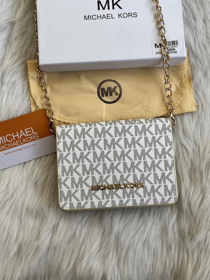 Michael Kors 113 Chain Wallet With Original Box Dust Cover