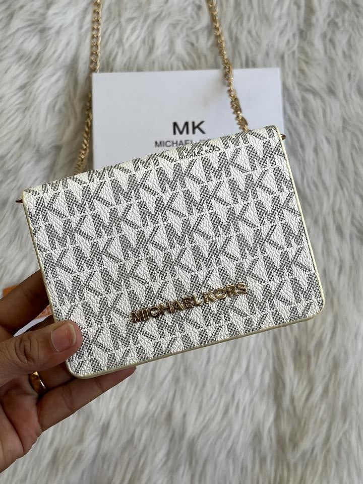 Michael Kors 113 Chain Wallet With Original Box Dust Cover