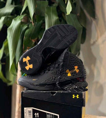UNDER ARMOUR UA CURRY 1 GOLD BANNER BLACKOUT