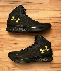 UNDER ARMOUR UA CURRY 1 GOLD BANNER BLACKOUT