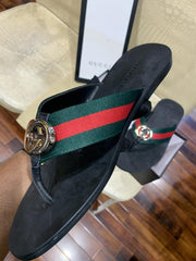 GUCCI THONG WITH WEB PREMIUM SLIDE