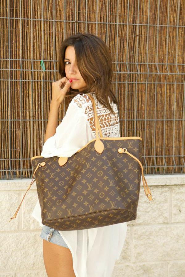 Louis Vuitton Neverful Tote Bag With Original box and Wallet