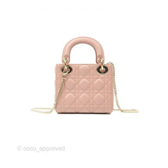 Lady Dior signature matt small bag with OG box 18 Cm